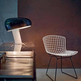 Modern Marble Table Lamp  Carrara Base Black Dome Shade - Product detail 11