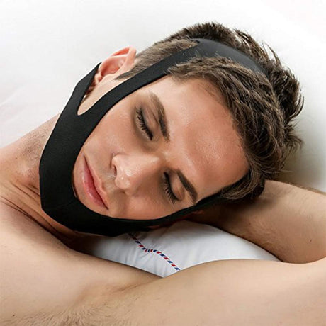 Anti Snoring Chin Strap  Adjustable Neoprene Sleep Support - Product showcase