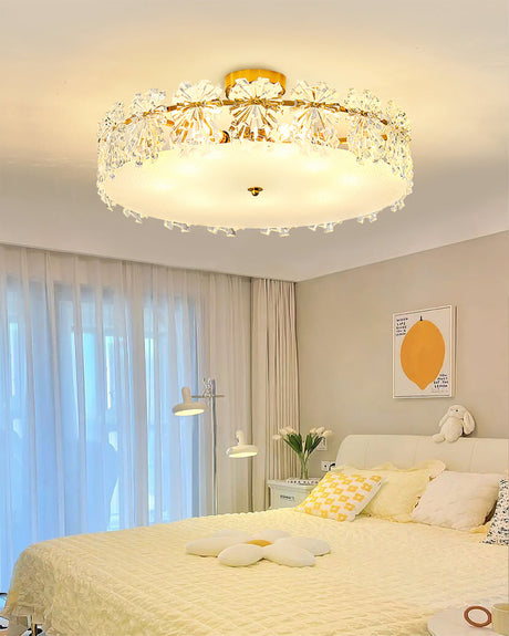 Crystal Ceiling Light  Snowflake Glass Design - Product detail 9