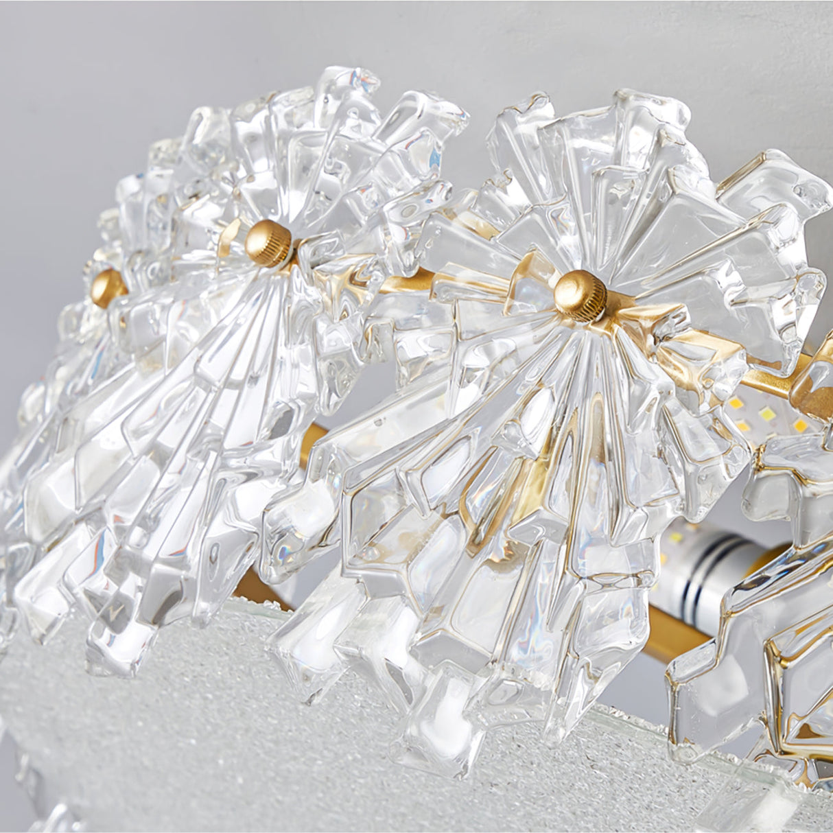 Crystal Ceiling Light  Snowflake Glass Design - Product detail 13