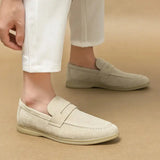 Classic Suede Penny Loafers  Comfort Sole Design - Detailed view