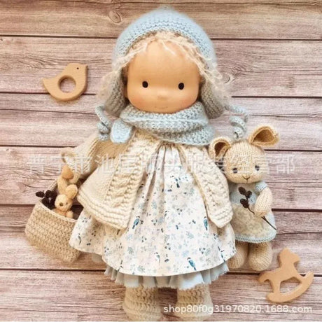 Waldorf Cotton Plush Doll  Handmade Knit Outfit with Gift Box - Product detail 21