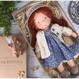 Waldorf Cotton Plush Doll  Handmade Knit Outfit with Gift Box - Product detail 22
