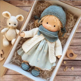 Waldorf Cotton Plush Doll  Handmade Knit Outfit with Gift Box - Product detail 40