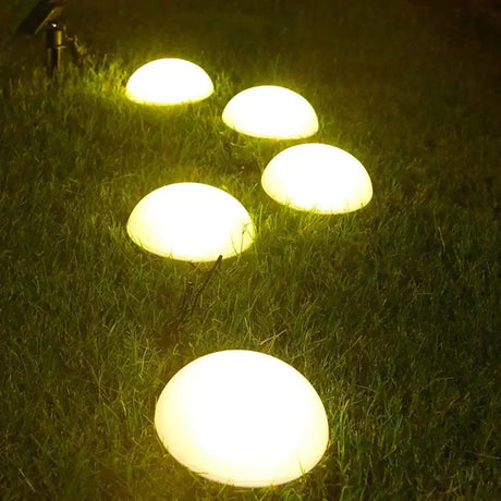 Solar Garden Path Light  Half-Dome Waterproof Design - Product example