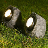 Solar Rock Light  Natural Stone Garden Illumination - Product example
