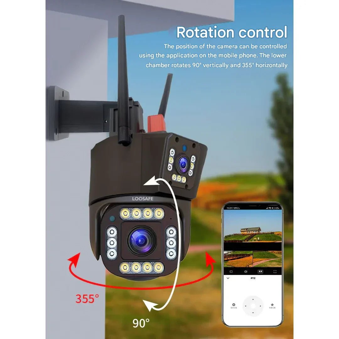 Solar Security Camera  4K Wireless with Dual Lens and 360 Rotation - Product detail 9
