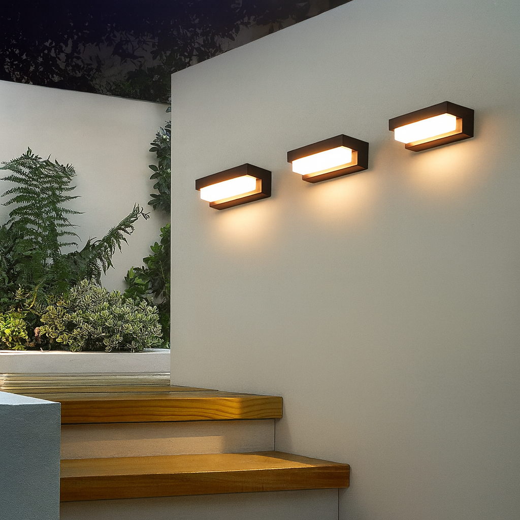 Modern Solar Wall Light  Minimalist LED Outdoor Sconce - Product detail 4