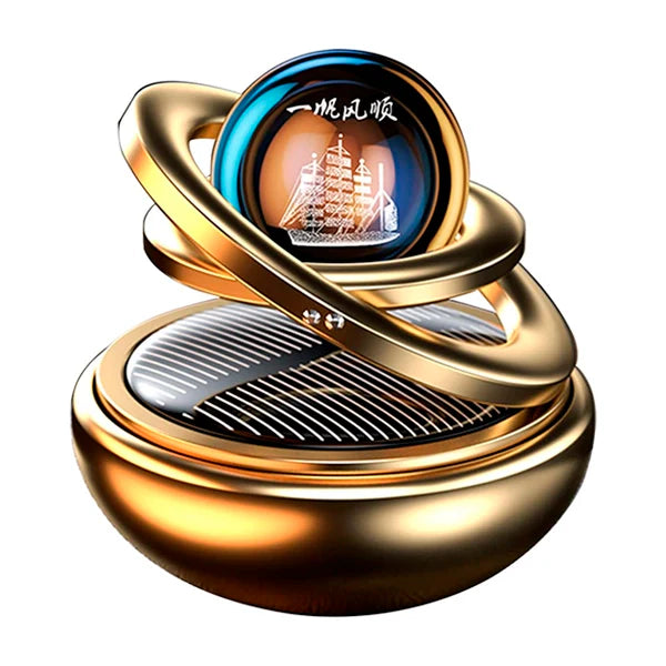 Solar Car Air Freshener  Rotating Metallic Design - Product detail 5