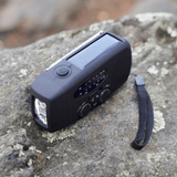 Emergency Hand Crank Radio  Solar Powered Weather Radio with LED Flashlight - Product example