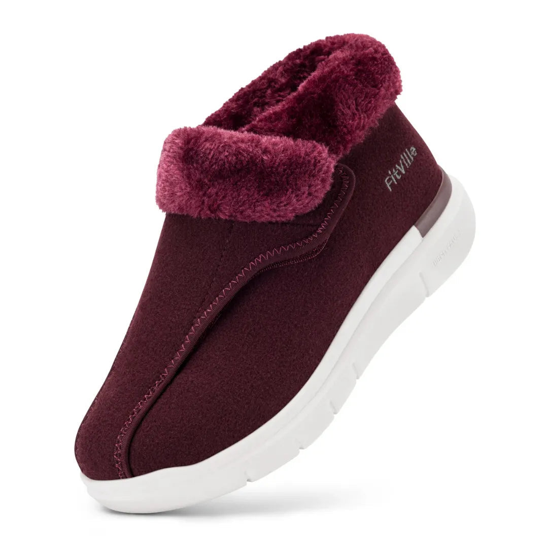 Womens Orthopedic Slippers  Plush Faux Fur Winter Comfort - Product detail 4