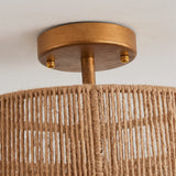 Natural Hemp Ceiling Light  Double Layer Rope Design - Product detail 8