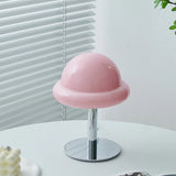 Space Age Table Lamp  Orange Glass Mushroom Design - Product detail 11