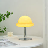 Space Age Table Lamp  Orange Glass Mushroom Design - Product detail 5