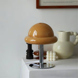 Space Age Table Lamp  Orange Glass Mushroom Design - Product detail 12