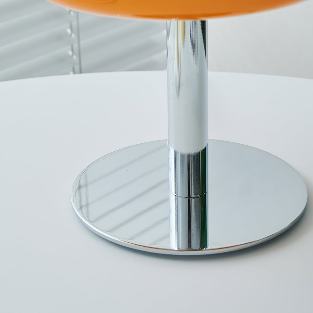Space Age Table Lamp  Orange Glass Mushroom Design - Product detail 9