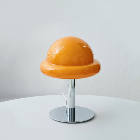 Space Age Table Lamp  Orange Glass Mushroom Design - Product detail 27