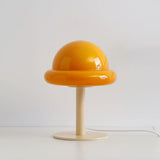 Space Age Table Lamp  Orange Glass Mushroom Design - Product detail 34