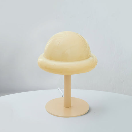 Space Age Table Lamp  Orange Glass Mushroom Design - Product detail 29