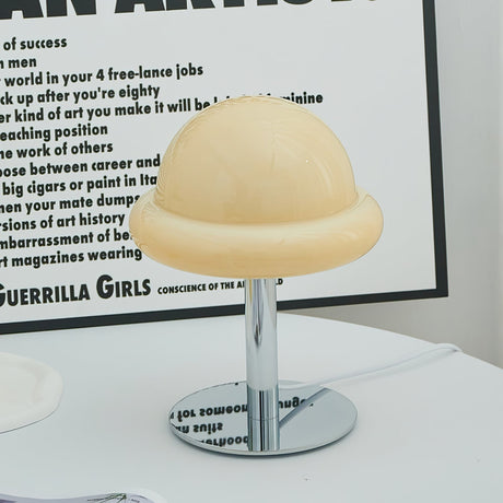 Space Age Table Lamp  Orange Glass Mushroom Design - Product detail 28