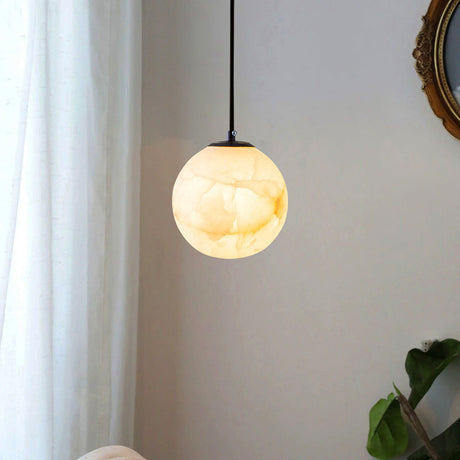 Marble Pendant Light  Spherical Globe Design - Product detail 4