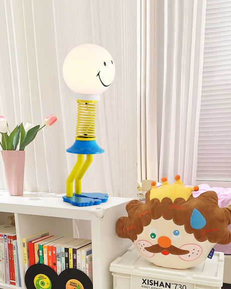 Modern Spring Table Lamp  Yellow Smiley Design - Product detail 10