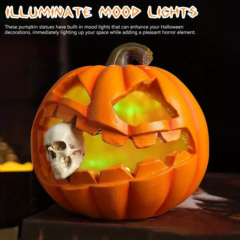 Halloween Pumpkin Decor  Realistic Skull Jack OLantern - Product detail 5