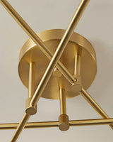 Modern Sputnik Ceiling Light  Brass Arms with Glass Globes - Product detail 16