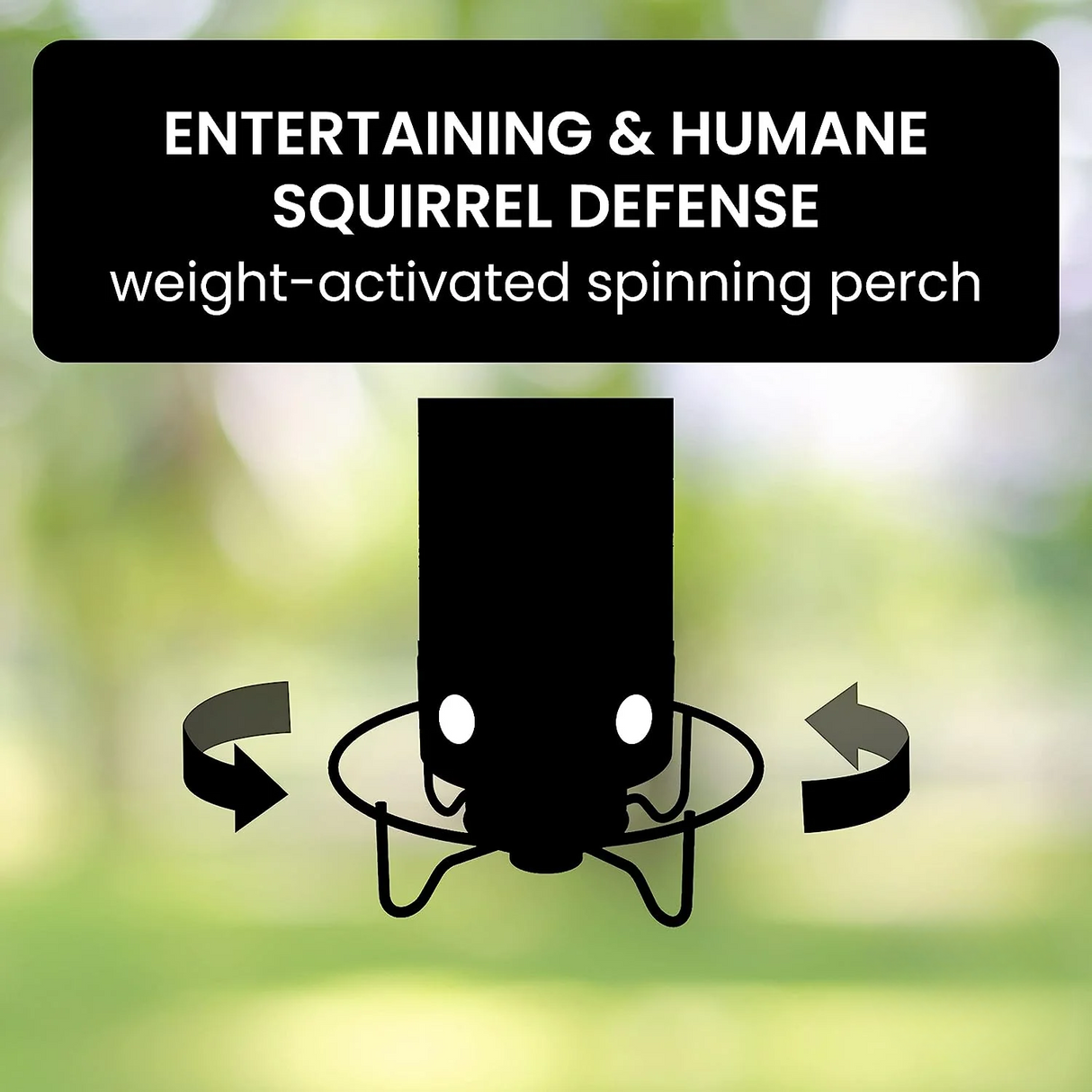Anti-Squirrel Bird Feeder  Weight-Activated Spinning Perch Design - Product detail 4