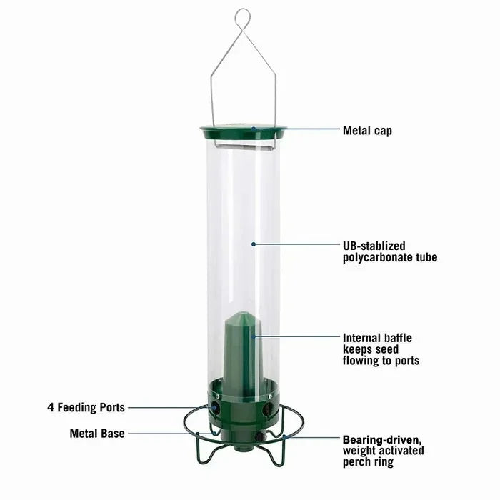 Anti-Squirrel Bird Feeder  Weight-Activated Spinning Perch Design - Product detail 7