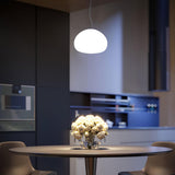 Minimalist Glass Pendant Light  Dome Shaped White Shade - Product detail 21