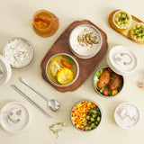 Insulated Stainless Steel Lunch Box  Double Container Set with Thermal Bag - Product detail 5