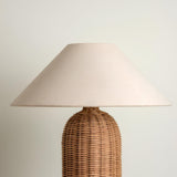 Rattan Table Lamp  Natural Woven Base With Linen Shade - Product detail 13