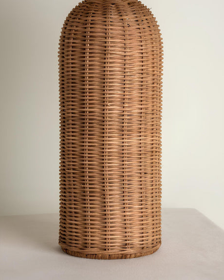 Rattan Table Lamp  Natural Woven Base With Linen Shade - Product detail 14