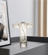 Modern Glass Table Lamp  Spiral Crystal Design - Product detail 12