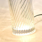 Modern Glass Table Lamp  Spiral Crystal Design - Product detail 13