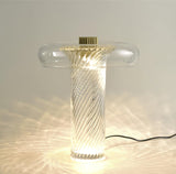 Modern Glass Table Lamp  Spiral Crystal Design - Product detail 14