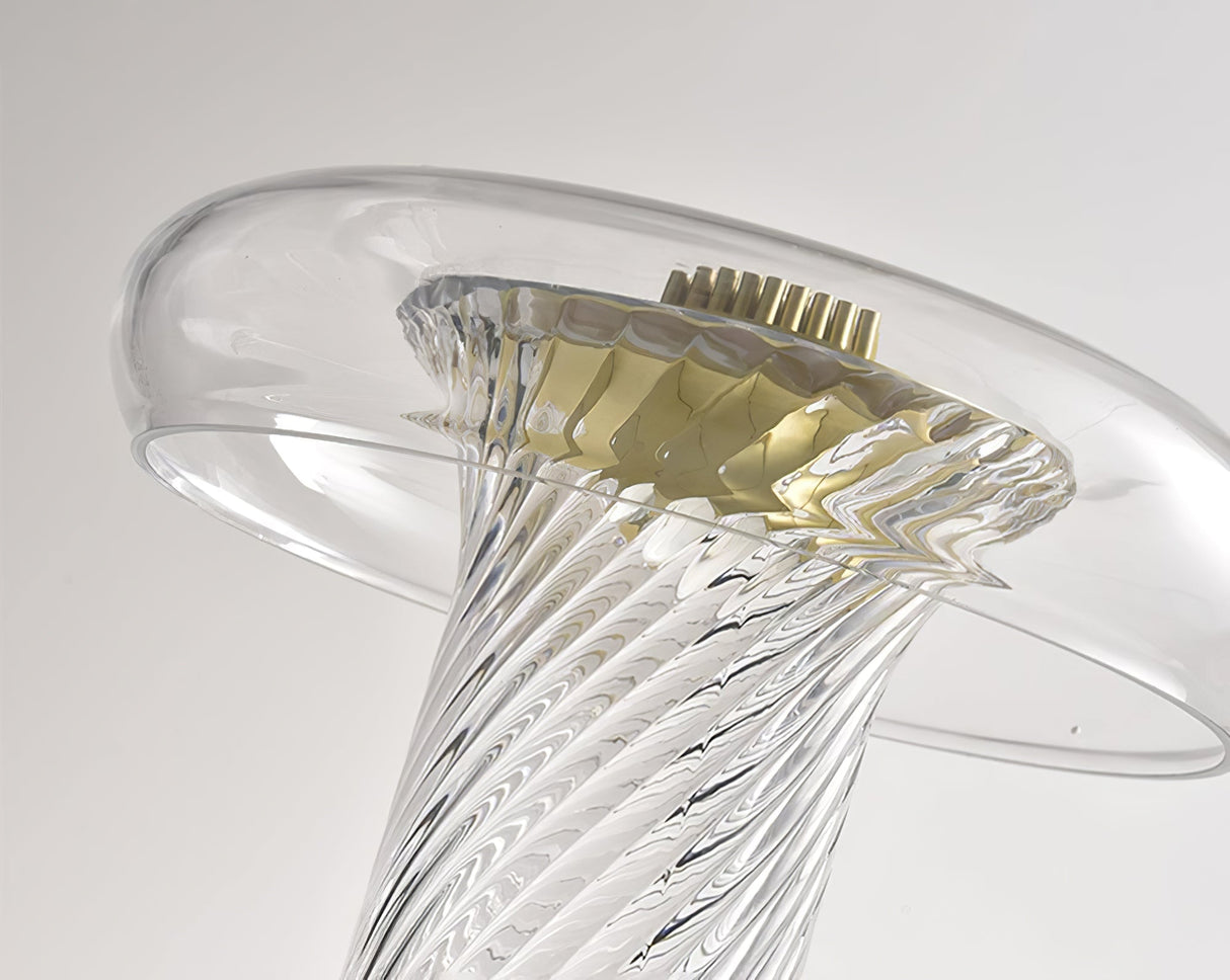 Modern Glass Table Lamp  Spiral Crystal Design - Product detail 15