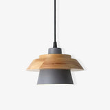 Modern Pendant Light  Wood Glass Shade Design - Product detail 14