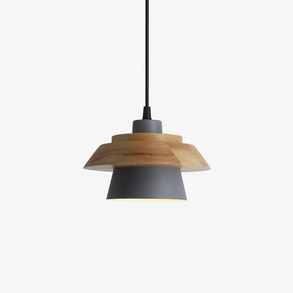 Modern Pendant Light  Wood Glass Shade Design - Product detail 15