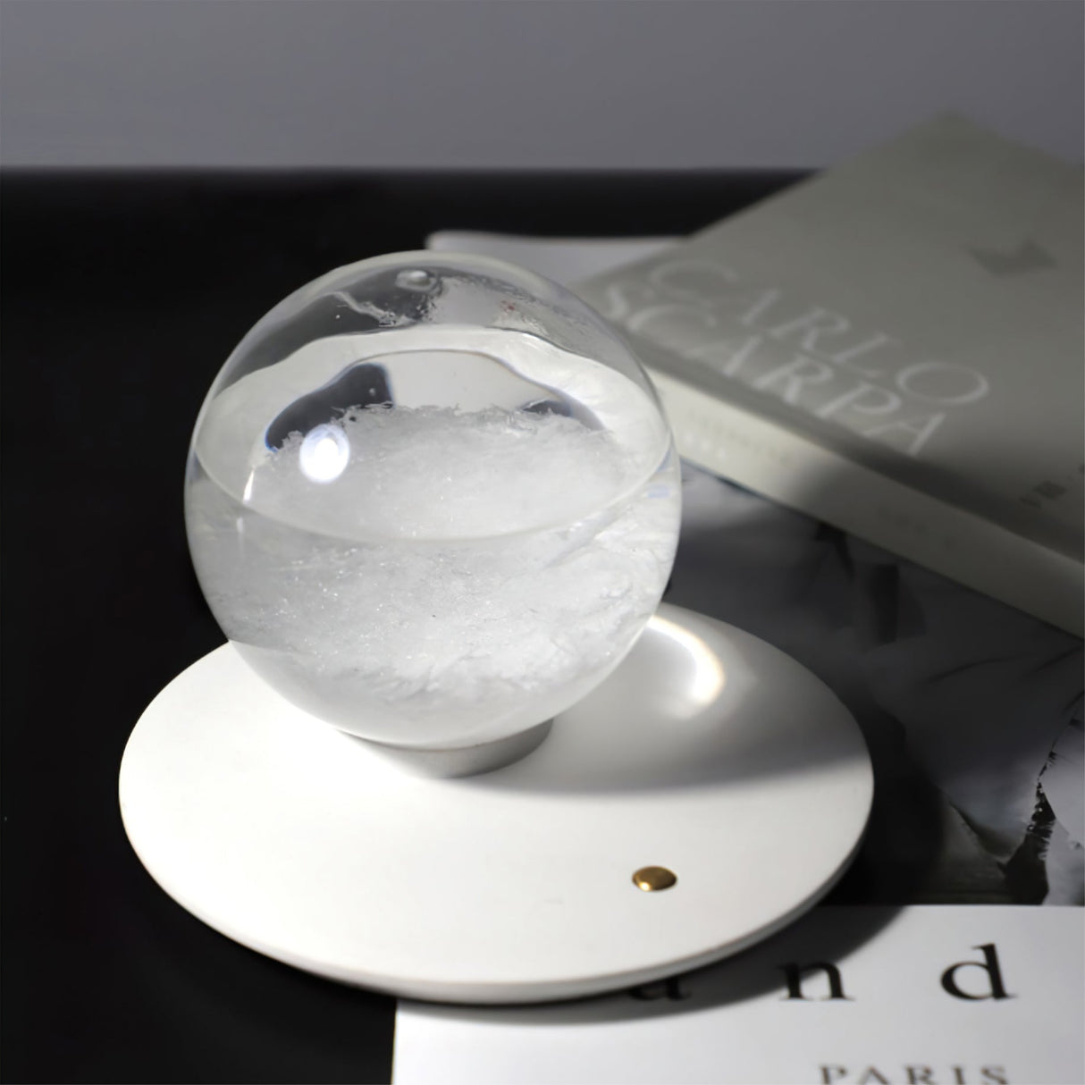Modern LED Table Lamp  Rechargeable Glass Sphere Design - Product detail 6