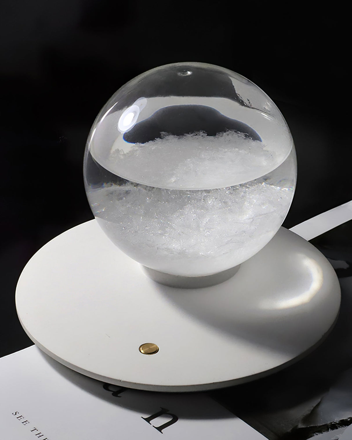 Modern LED Table Lamp  Rechargeable Glass Sphere Design - Product detail 9