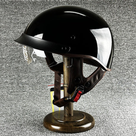 Motorcycle Half Helmet  Urban Chopper Design With Quick Release - Product detail 11