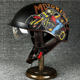 Motorcycle Half Helmet  Urban Chopper Design With Quick Release - Product detail 12