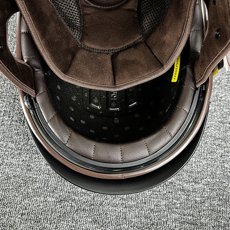 Motorcycle Half Helmet  Urban Chopper Design With Quick Release - Product detail 4