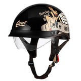 Motorcycle Half Helmet  Urban Chopper Design With Quick Release - Product detail 9