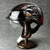 Motorcycle Half Helmet  Urban Chopper Design With Quick Release - Product detail 10