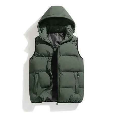 Winter Puffer Vest  Hooded Quilted Design - Product showcase