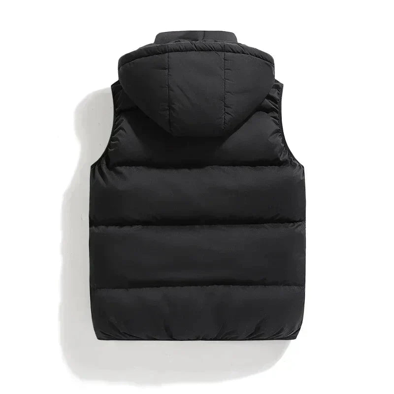 Winter Puffer Vest  Hooded Quilted Design - Product example