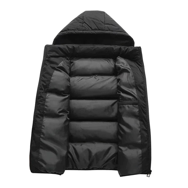 Winter Puffer Vest  Hooded Quilted Design - Product detail 4